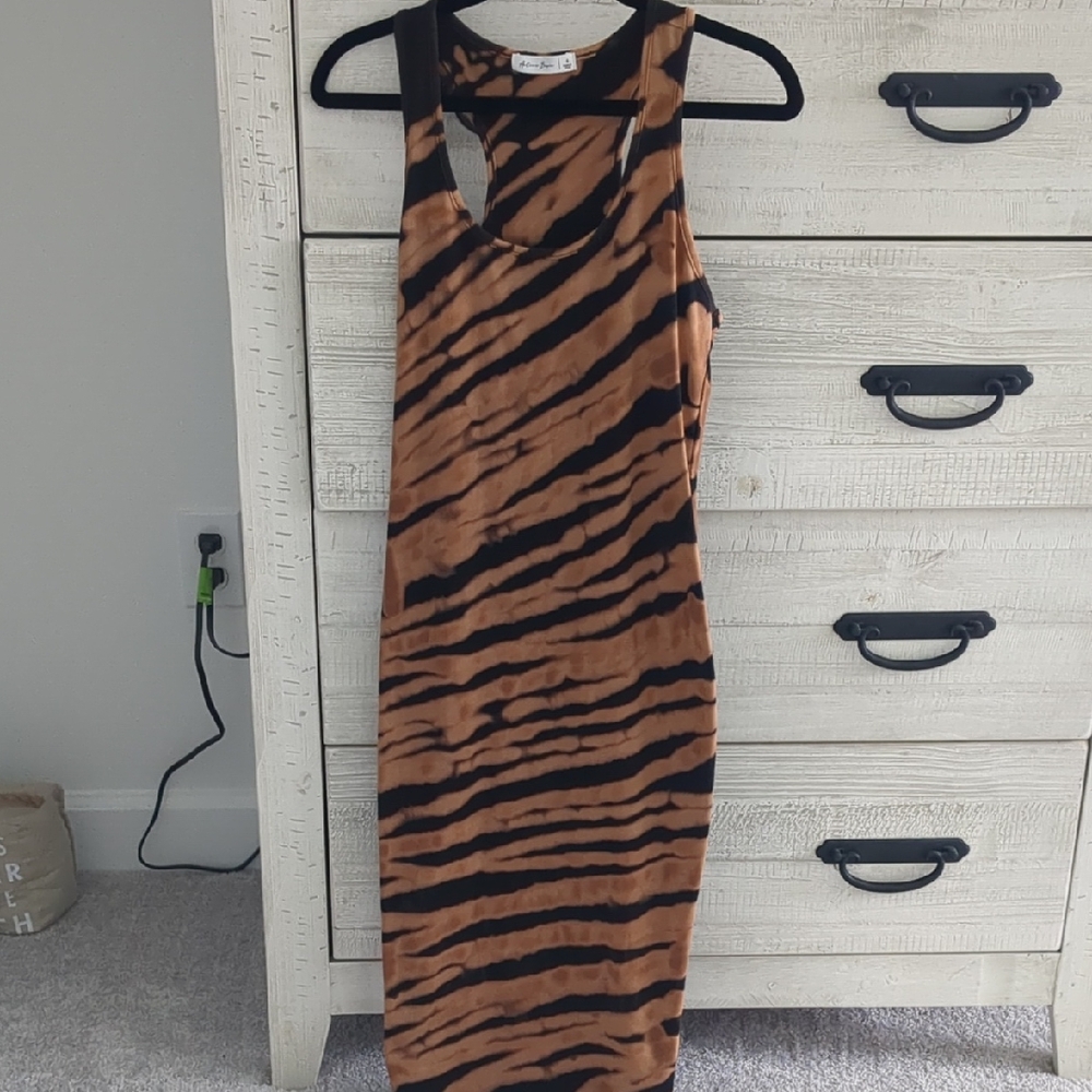 Bodycon Tye Dye Midi Tank Dress
